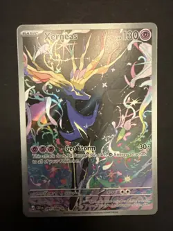 Pokemon TCG Xerneas Illustration Rare Full Art Holo HP130 091/086 Chaos Rising - Image 1