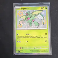 The Pokemon Company Scyther 095/091 SV Paldean Fates Holo Shiny Rare EN - Image 1