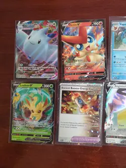 Pokemon 6 Card Lot Holos EX, V And Rare Cards , Great Value Set Building Lot17 - Image 2