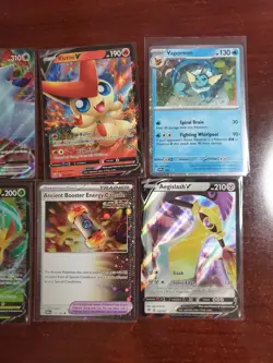 Pokemon 6 Card Lot Holos EX, V And Rare Cards , Great Value Set Building Lot17 - Image 3