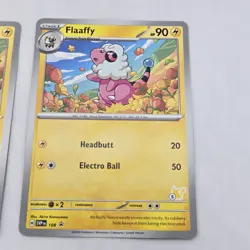 Lot of 3 Pokemon Battle Academy 2024 Black Star Promo SVP108 Flaaffy NM Near Min - Image 5