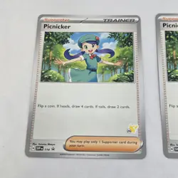 Lot of 2 Pokemon TCG Picnicker SVP 114 Battle Academy Black Star Promo NM Near M - Image 3