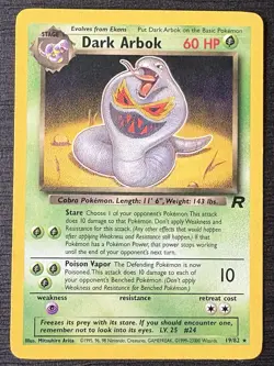 Pokemon TCG | Team Rocket | Dark Arbok | 19/82 | LP - Image 1