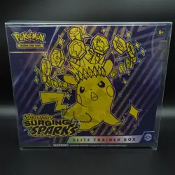 Pokemon TCG Scarlet & Violet Surging Sparks ETB Elite Trainer Box Factory Sealed - Image 1