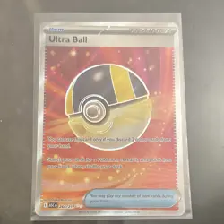 The Pokemon Company Ultra Ball 264/217 Hyper Rare Full Art Foil Eng Obsidian - Image 1