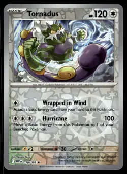 TORNADUS - 078/086 Rare White Flare Pokemon Reverse Holo NM - Image 1