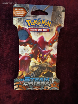 Pokemon TCG XY Steam Siege Volcanion Sealed Blister Booster Pack - Image 1