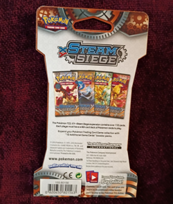 Pokemon TCG XY Steam Siege Volcanion Sealed Blister Booster Pack - Image 2
