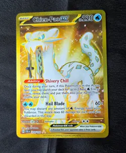 Chien-Pao ex Gold Hyper Rare 274/193 Pokemon TCG Paldea Evolved NM - Image 1