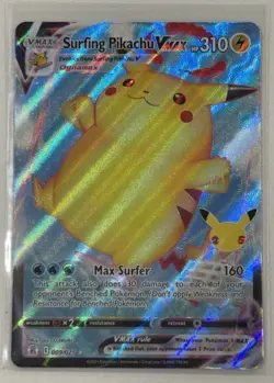Pokemon TCG Surfing Pikachu Vmax Celebrations 009/025 - Image 1