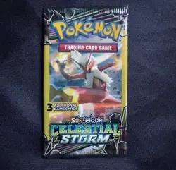 1x Pokemon Celestial Storm Sun & Moon 3 Card Mini Booster Pack Pokemon Rare - Image 1