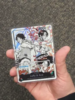 ST30-001 Luffy & Ace leader Alt Art (Parallel) One Piece Card Game ENGLISH Deck - Image 4