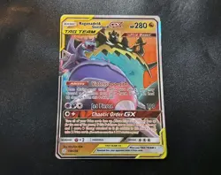 Naganadel & Guzzlord GX 158/236 Ultra Rare Cosmic Eclipse Pokemon Card NM - Image 1