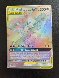 Pokemon Card - Moltres & Zapdos & Articuno GX Hidden Fates 69/68 - Mint - LOT 1 - Image 1