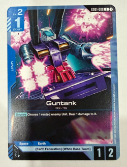 Guntank | Newtype Rising | GD01-008 | UC | Bandai | Gundam Card Game - Image 1
