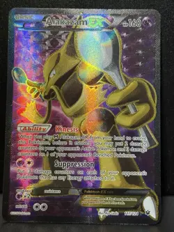 Alakazam EX 117/124 XY Fates Collide Rare Ultra Holo Pokemon Card MP - Image 1