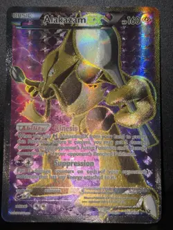 Alakazam EX 117/124 XY Fates Collide Rare Ultra Holo Pokemon Card MP - Image 2