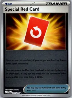 Special Red Card Reverse Holo Uncommon ME04: Chaos Rising 082/086 NM - Image 1