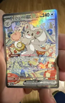 Cinccino ex 119/086 SIR INSANE RARE CARD AND SICK DESIGN, POKEMON CHAOS RISING - Image 1
