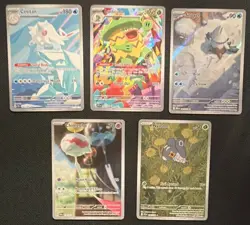 Pokemon TCG 5-Card Holo/Reverse Holo Lot Cetitan Illustration Rare Ludicolo EN - Image 1