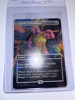 Magic the Gathering PSA Magazine Sealed Promo Swords to Plowshares Foil Thanos - Image 1