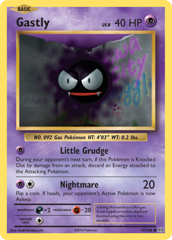 GASTLY 47/108 C EVOLUTIONS POKEMON REVERSE HOLO NM/M - Image 1