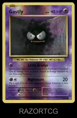 GASTLY 47/108 C EVOLUTIONS POKEMON REVERSE HOLO NM/M - Image 2