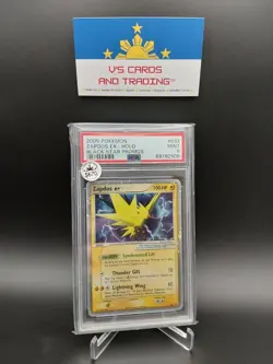 2005 POKEMON BLACK STAR PROMOS #033 ZAPDOS EX HOLO PSA 9 - Image 1