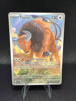 Tauros 96/86 Illustration Rare Pokemon Chaos Rising Full Art Pokemon TCG MINT - Image 1