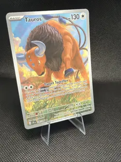 Tauros 96/86 Illustration Rare Pokemon Chaos Rising Full Art Pokemon TCG MINT - Image 3