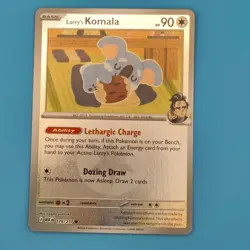 LARRY'S KOMALA (ENERGY SYMBOL PATTERN) 175/217 ASC POKEMON REVERSE HOLO NM/M - Image 1