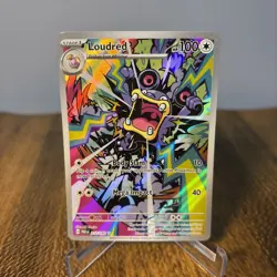 Pokemon TCG Loudred Full Art Holo Card 212/182 Paradox Rift Illustration - Image 1