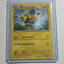 Pikachu Libre 2016 80hp 14/30 XY Trainer Kit Black Star Promo Holo English - Image 1