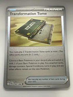 Transformation Tome 083/086 Uncommon Chaos Rising Pokemon Reverse Holo Near Mint - Image 1