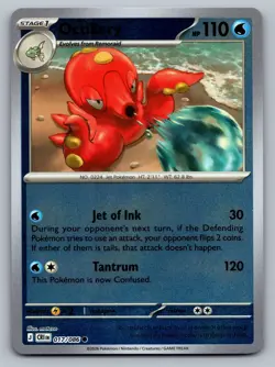 Pokemon TCG ME04: Chaos Rising Octillery 017/086 Reverse Holo - Image 1