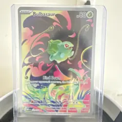Bulbasaur Pokemon Me01 Mega Evolution 133/132 Illus Rare Holo EN - Image 1