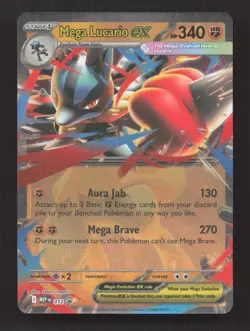 Mega Lucario ex 012 Holo Promo ME: Mega Evolution Promo Pokemon Near Mint - Image 1