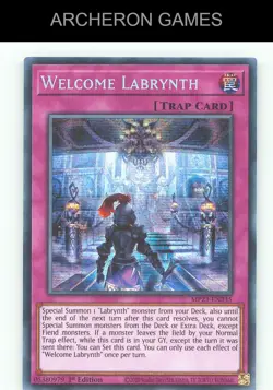 Welcome Labrynth SEC YUGIOH Card - Image 1