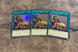 Yugioh Upstart Goblin SESL-EN043 Super Rare 1st Edition Playset X3 - Image 1