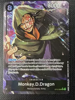 One Piece Monkey.D.Dragon OP12-094 Legacy Master SR Foil Alt Art 8000 Power - Image 1