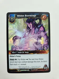 Illidan Stormrage Timewalkers FOIL World of Warcraft TCG Nm - Image 1