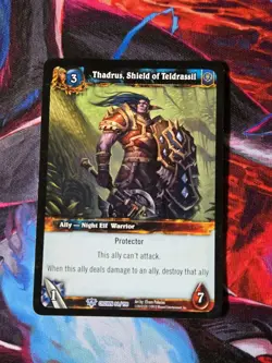 Thadrus, Shield of Teldrassil World Of Warcraft TCG - Image 1