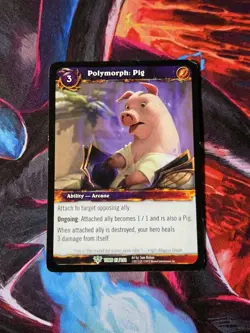 Polymorph: Pig - Tomb of the Forgotten - World of Warcraft TCG - 27/202 - Image 1