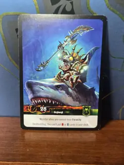 World of Warcraft TCG Throne Foil Hero Grglmrgl - Image 2