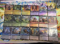 Disney Lorcana Wilds Unknown Complete Epic Foil Set 205-222 - Image 1