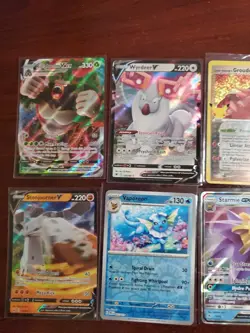 Pokemon 6 Card Lot Holos EX, V And Rare Cards , Great Value Set Building Lot15 - Image 2