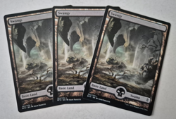 Magic The Gathering - MTG - Swamp - Battle for Zendikar - Full Art x 3 - NM - Image 1