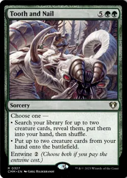Tooth and Nail 327 Magic: The Gathering Commander Masters Rare NM - Image 1