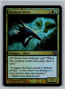 Magic The Gathering Planar Chaos Dormant Sliver #156/165 Foil MTG TCG CCG - Image 1
