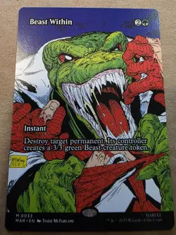 Beast Within - (Borderless) Marvel Universe Eternal-Legal Regular - Mtg - Image 1